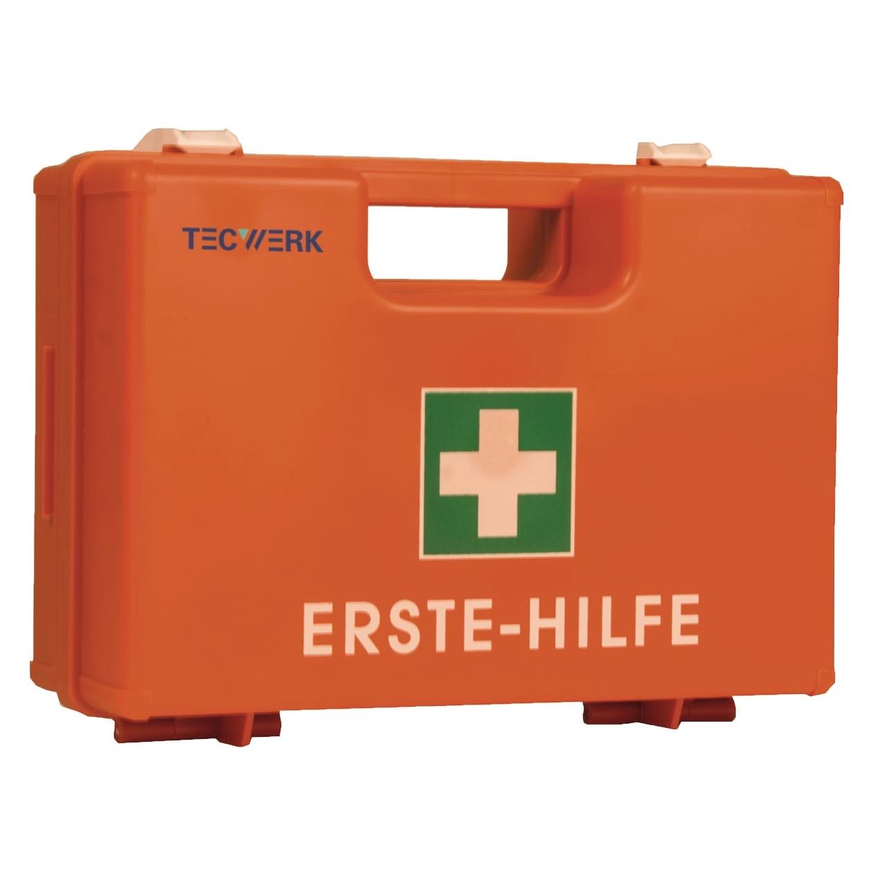 Tecwerk Erste Hilfe Koffer BAUBRANCHE B260xH170xT110ca.mm orange (Erste Hilfe Set Zubehör) (2000386040)