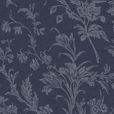 Laura Ashley Lloyd Midnight Seaspray Wallpaper