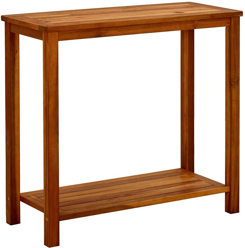 vidaXL Table console de jardin 80x35x75 cm Bois d'acacia solide