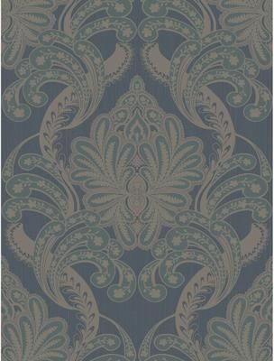 Seabrook Designs Edme Floral Damask Unpasted Wallpaper