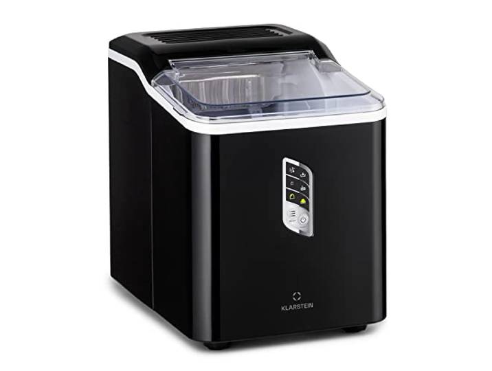 Klarstein Machine a Glacons pour la Maison\, Capacité de 1\,5L\, Fabrique Rapidement Jusqu'à 12kg de Glacons\, Machine a Glaces Petits et Grands Glaçons en Forme de Balles\, Autonettoyante\, Ice Maker