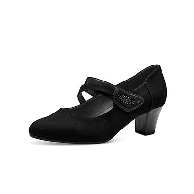 Pumps JANA, Damen, Gr. 40, schwarz, Lederimitat, Textil, Schuhe Pumps