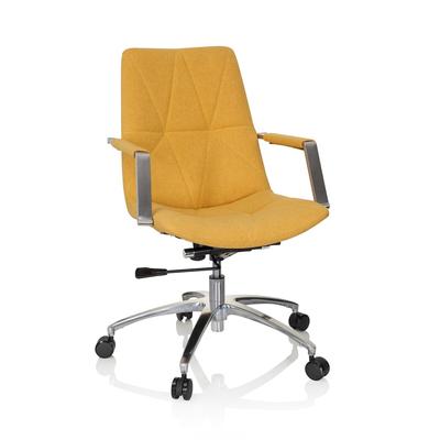 Bürostuhl / Drehstuhl SARANTO II Stoff senf hjh OFFICE