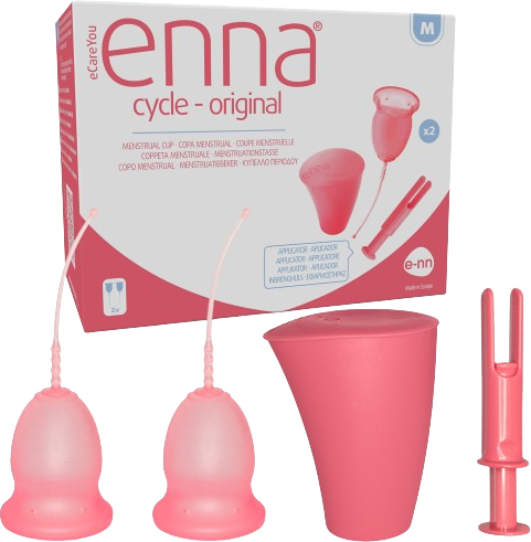 enna Cycle Copas Menstruales 2 uds + Aplicador Talla S