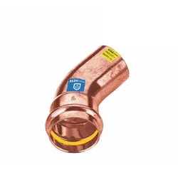 Sanpro Pressfitting Kupfer 45° Winkel - Bogen innen - außen, Größe V 18