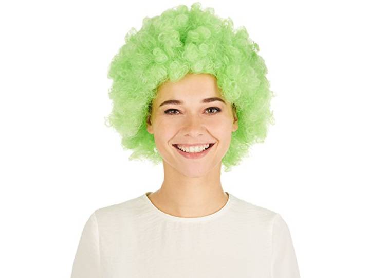 Dressforfun pruik clown Afro - Groen