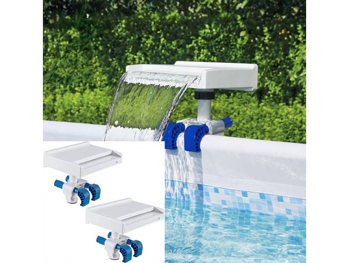 2er-Set LED Pool Wasserfall