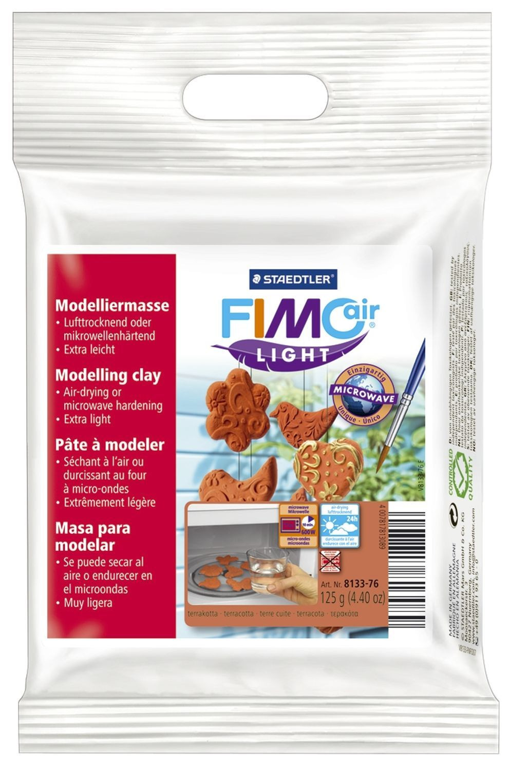 Staedtler FimoAir Light Modelbouwmassa, 125g, terracotta