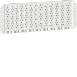 Hager Montageplatte Kleinverteiler volta, segmentiert, 95x265 mm, mit Schrauben
