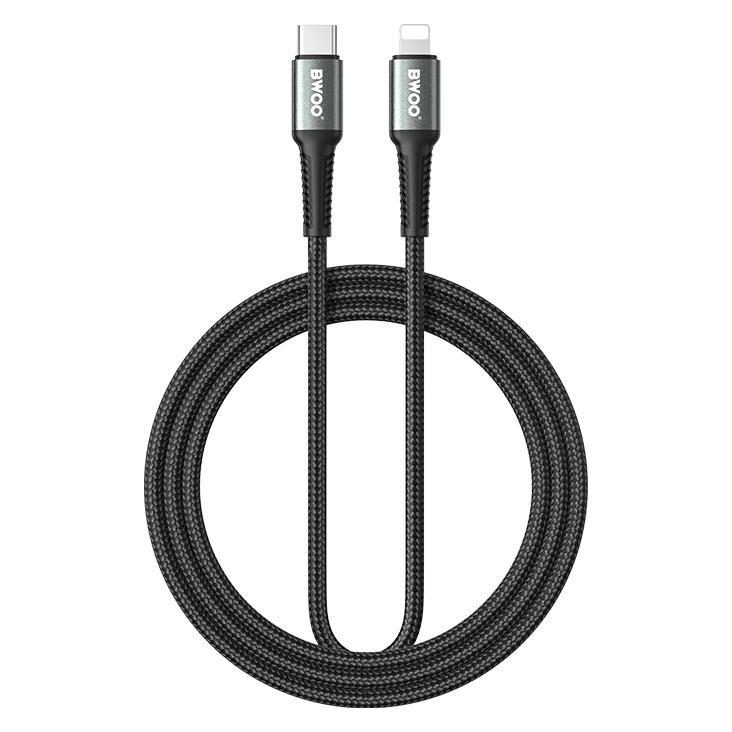 Bwoo 30W Braided USB-C to Lightning cable, 2 m (2 m, 30 W) (53805757)