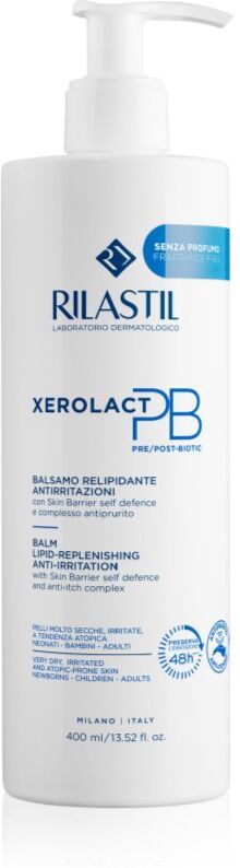 Rilastil Xerolact PB crème hydratante et apaisante renouvelant les lipides 400 ml
