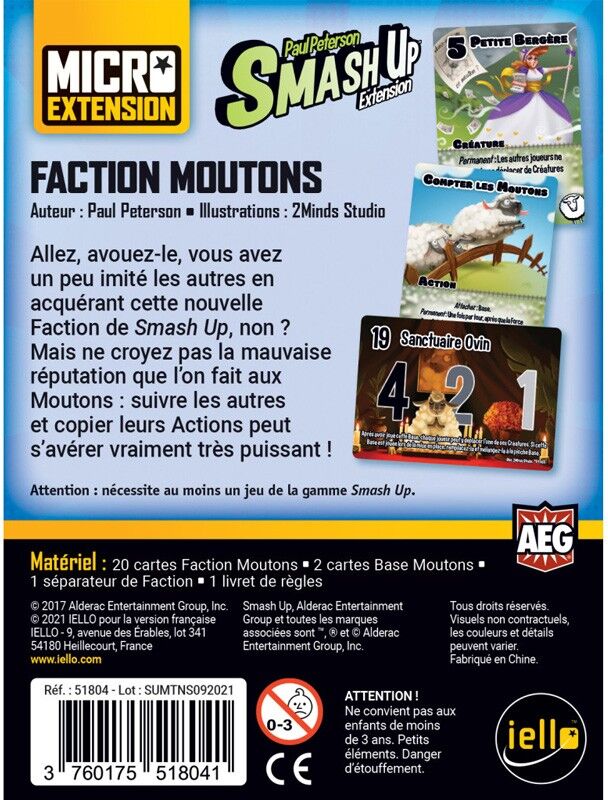 iello Micro Extension Faction Moutons - Smash Up
