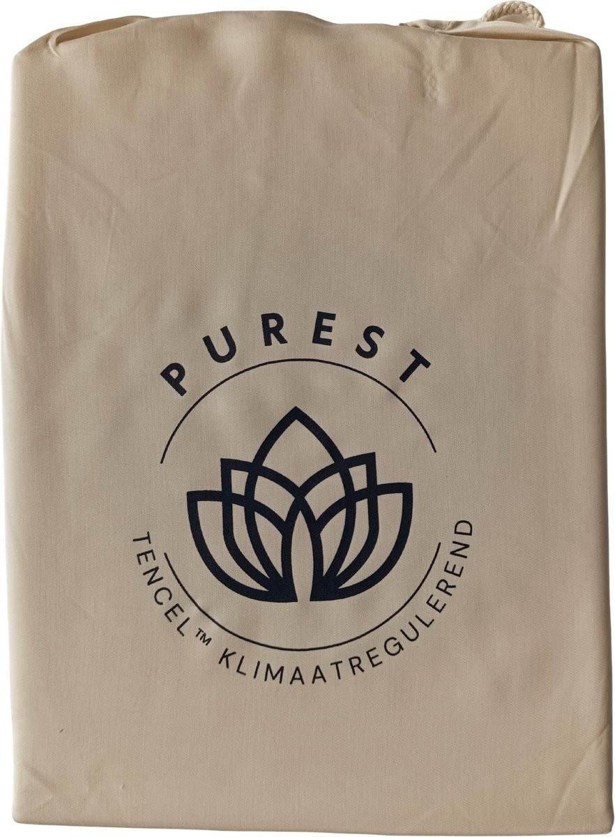 Purest Tencel Dekbedovertrek voor volwassenen - Latte - 240 x 220 cm
