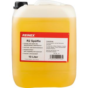 Reinex Spülmittel Spülfix R2, Zitrone, höchste Fettlösekraft, Kanister, 10 Liter