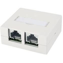 Telegärtner Netzwerkdose Aufputz CAT 6 Reinweiß 100022997