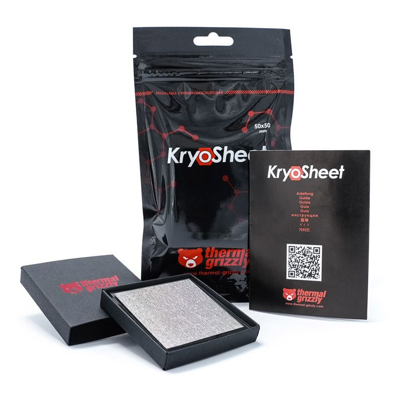 Thermal Grizzly KryoSheet Waermeleitpad 1 Stück 50x50x0.2mm