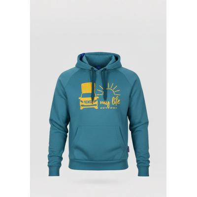 Kapuzenpullover SALZHAUT "Hoodie HEFF - CAMPER - My Life", Herren, Gr. XXL, blau (seaport), Obermaterial: 55% Baumwolle CO. 45% Polyester PES., Pullover Kapuzenpullover