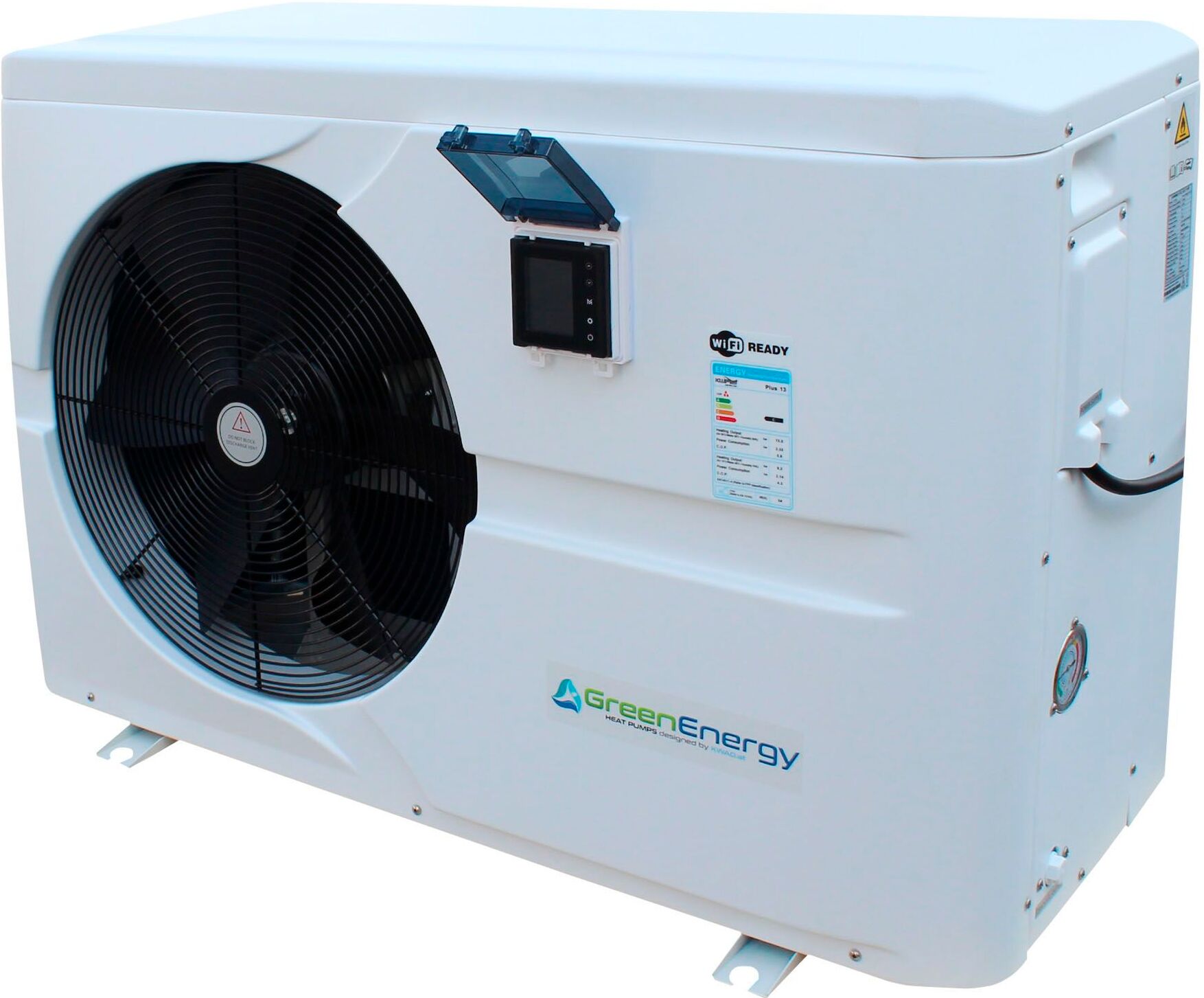 Pool-Wärmepumpe KWAD "Green Energy Plus 5", weiß, B:34cm H:57cm L:100cm, Kunststoff, Wärmepumpen