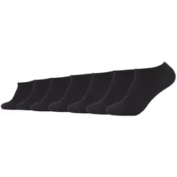 7er Pack camano Soft Baumwoll Sneakersocken 0005 - black 43-46