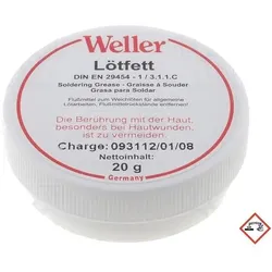 Weller Lötfett, Kolophonium-basierte Flussmittelpaste, 20g