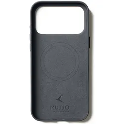 Mujjo Lederhülle - Lederhülle für iPhone (Apple iPhone 17 Pro Max), Smartphone Hülle, Schwarz