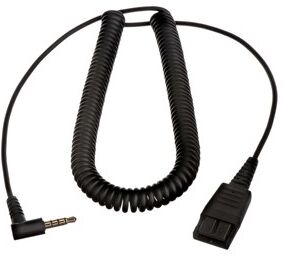 Jabra GN Câble de connexion Jabra QD vers Jack 3.5 mm Cordon de connexion pour PC