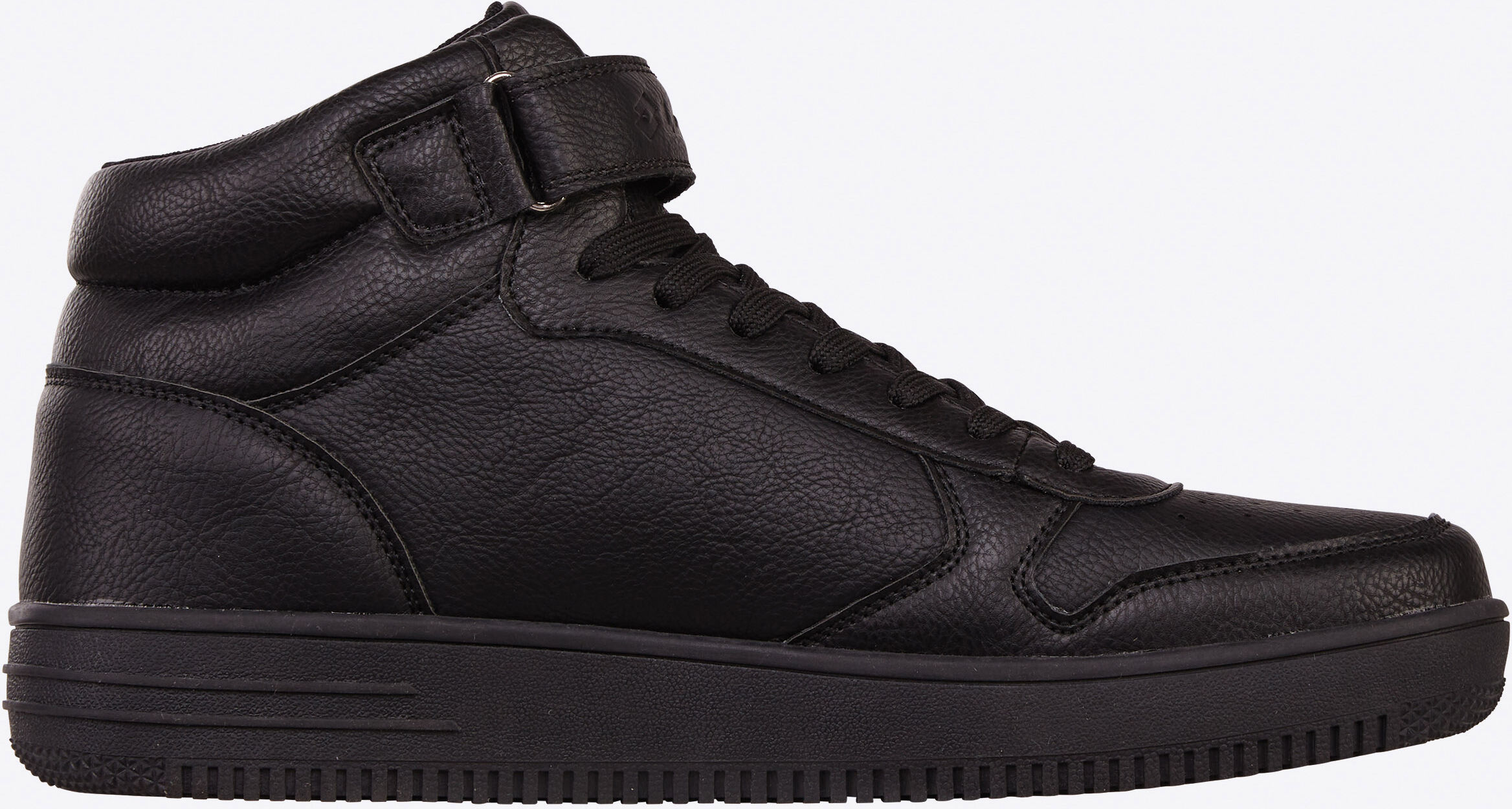 Sneaker LOTTO, Herren, Gr. 41, schwarz, Synthetik, Schuhe Sneaker, in angesagtem Midcut Basketball-Design