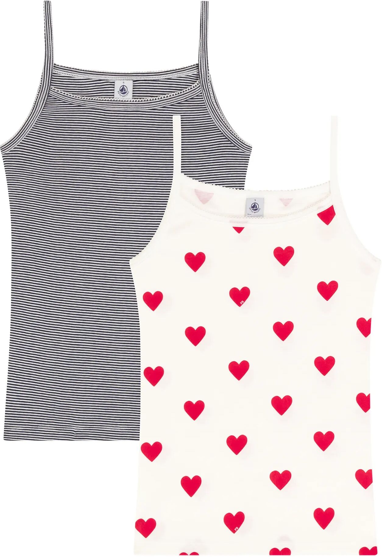 Petit Bateau Lot 2 Débardeurs - Collection Femme Ecru XS