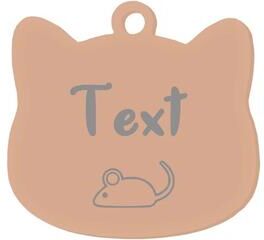 Uplift Picks Custom Stainless Steel Cat Name Tag Engraved Pet ID Pendant 16