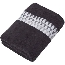 HANDTUCH Geometric schwarz