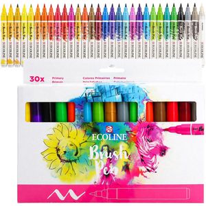 Ecoline Brush-Pen Set 30, 11509025, farbig sortiert, 30 Stück