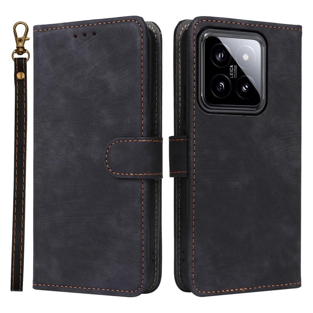 Cover-Discount Xiaomi 14 - Premium Handyhülle Etui schwarz (Xiaomi 14) (660166939B)