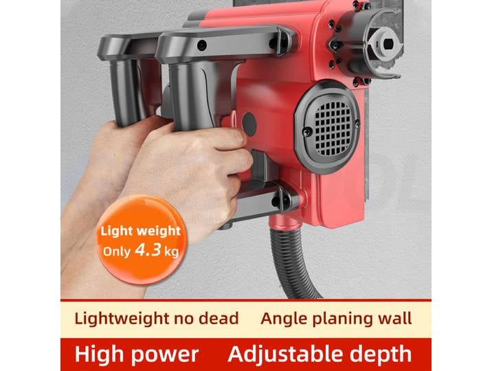 Rabot Électrique Professionnel Portable Sans Fréquence Machine à Gratter Blanc Pelle Murale en Béton Mastic 4280W