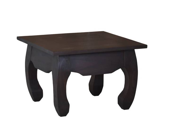 MiaMöbel Opium Couchtisch Colombo 80x80cm Massivholz Pinie Kolonialstil Indien Indisch