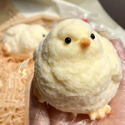 DynamicDeals Cute Chick Squishy Toy Soft Silicone Stress Relief Fidget For Kids & Adults Cute Chick Squishy Toy Soft Silicone Stress Relief Fidget For Kids & Adults