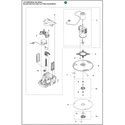 Original Husqvarna Schneidmodul für Automower 320 NERA 430X NERA 450X NERA 430V NERA 450V NERA