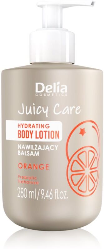 Delia Cosmetics Juicy Care Orange lait corporel hydratant 280 ml