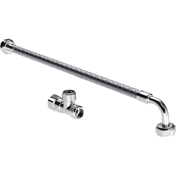 Hansa Schlauchanschluss Hansaminimat 66390200 chrom, für Sicherheitsthermostat