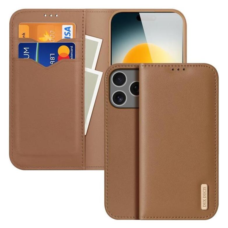 Dux Ducis iPhone 17 Pro RFID Blocking Cover - Brown (Apple iPhone 17 Pro) (6601165164B)