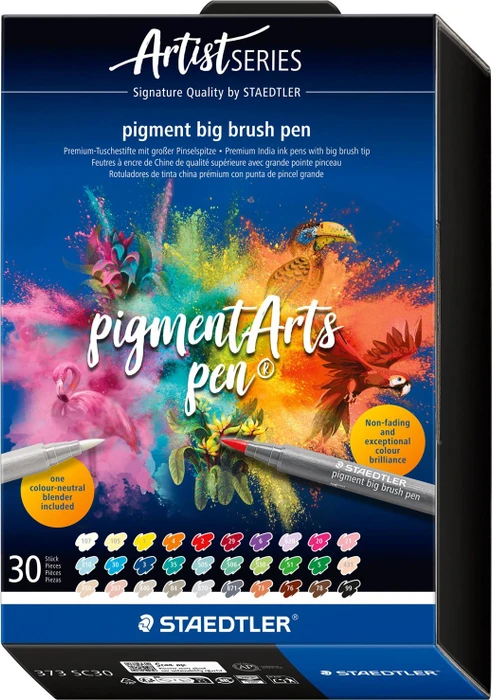 STAEDTLER pigment big brush pen 30ST