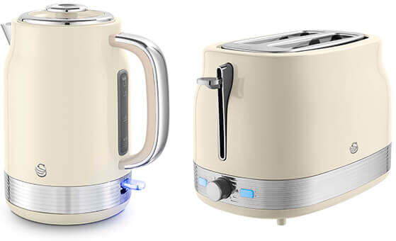 Swan Retro Revive Cream Jug Kettle & 2 Slot Toaster Set
