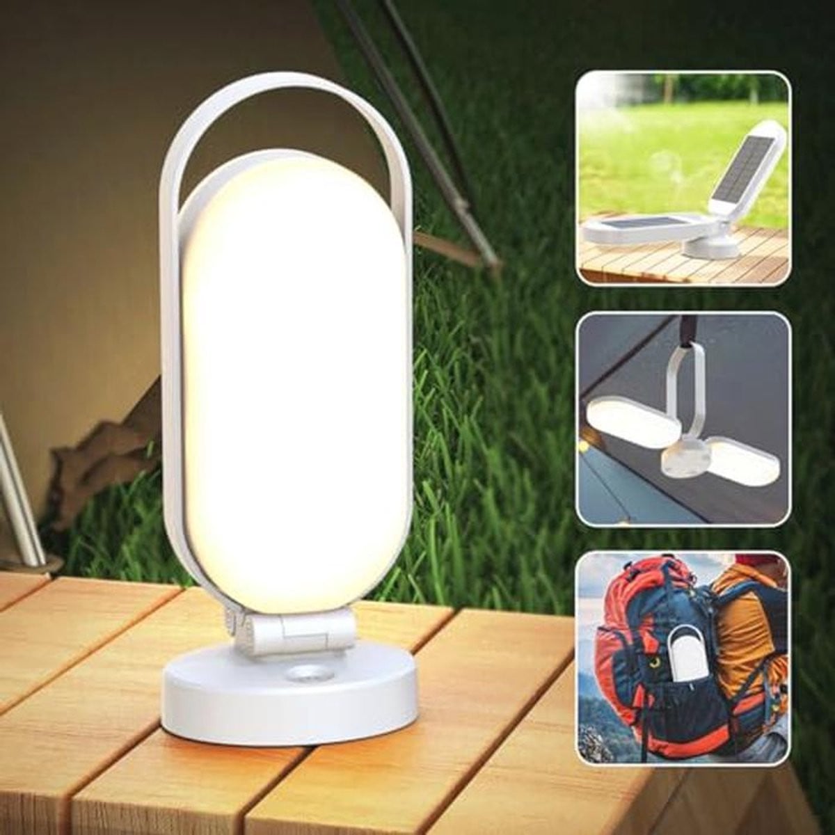 Solar LED Tuinlantaarn voor Nachtverlichting en Tafeldecoratie