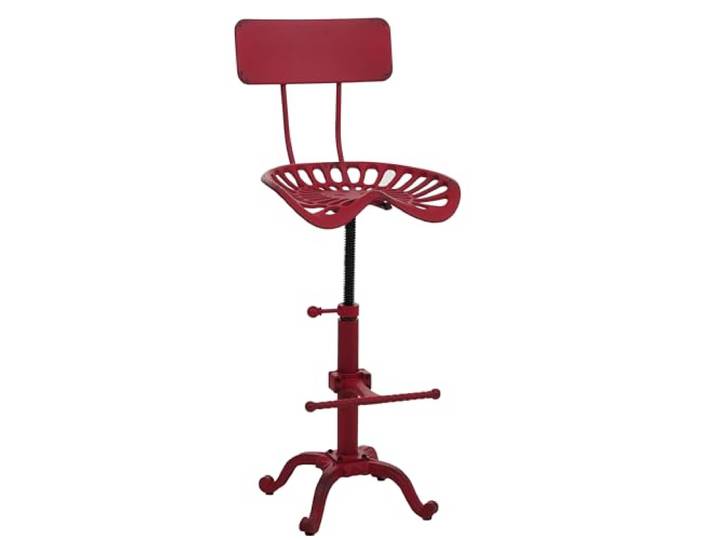 Mendler Barhocker HWC-N26 Metall - rot