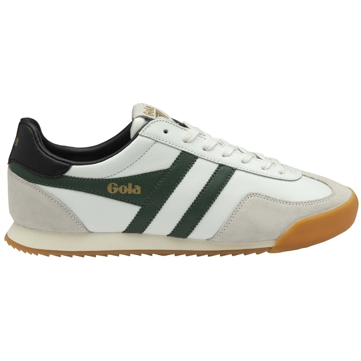 Gola Europa Leather Sneaker Men white/evergreen/black (WN) 42 CMB791-WN-42-whiteevergreenblack