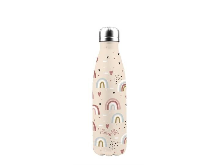 Easy Life Thermosflasche Isolio multicolor Drehverschluss H 27 cm 0.5 l - Material: Edelstahl - Thermosflasche