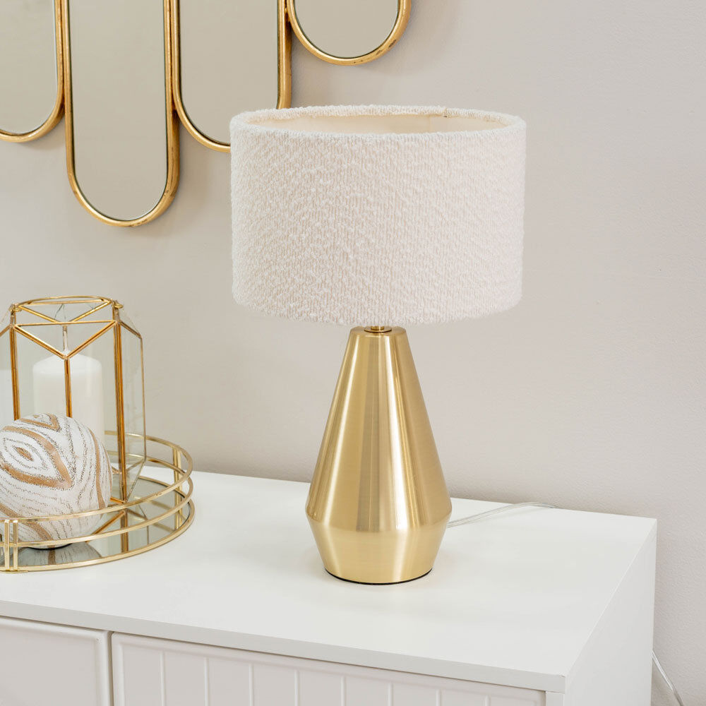 Heritage Hues Metal Table Lamp Gold 26.5cm H X 17.5cm W X 61.5cm D