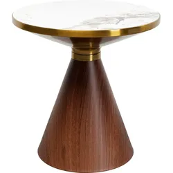 KARE DESIGN Beistelltisch Cono 87808 Steinzeug Weiß 50 cm
