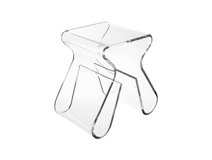 MKYOKO Beistelltisch Acryl, Sofatisch,Beistelltisch Couch, Transparenter Kleiner Beistelltisch, Moderner Nachttisch, Für Schlafzimmer, Wohnzimmer, Büro (Color : Clear)