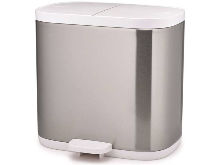 Abfalleimer Joseph Joseph Split Grau ABS/Stahl 28.4 cm 6 l - Material: Stahl/ABS