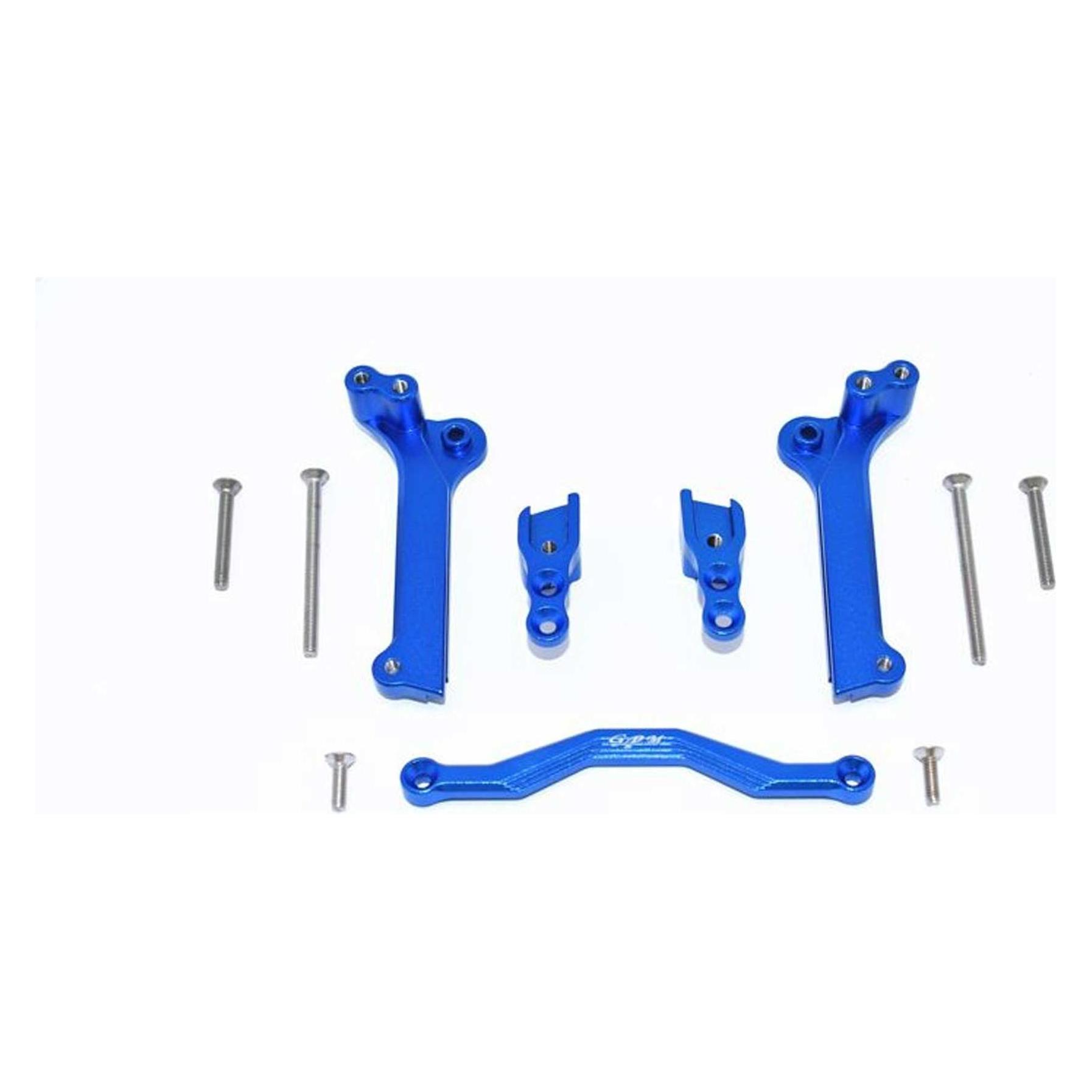 GPM Aluminium Stossdämpferbefestigung vorn blau TRX MAXX (GPMTXMS028B)